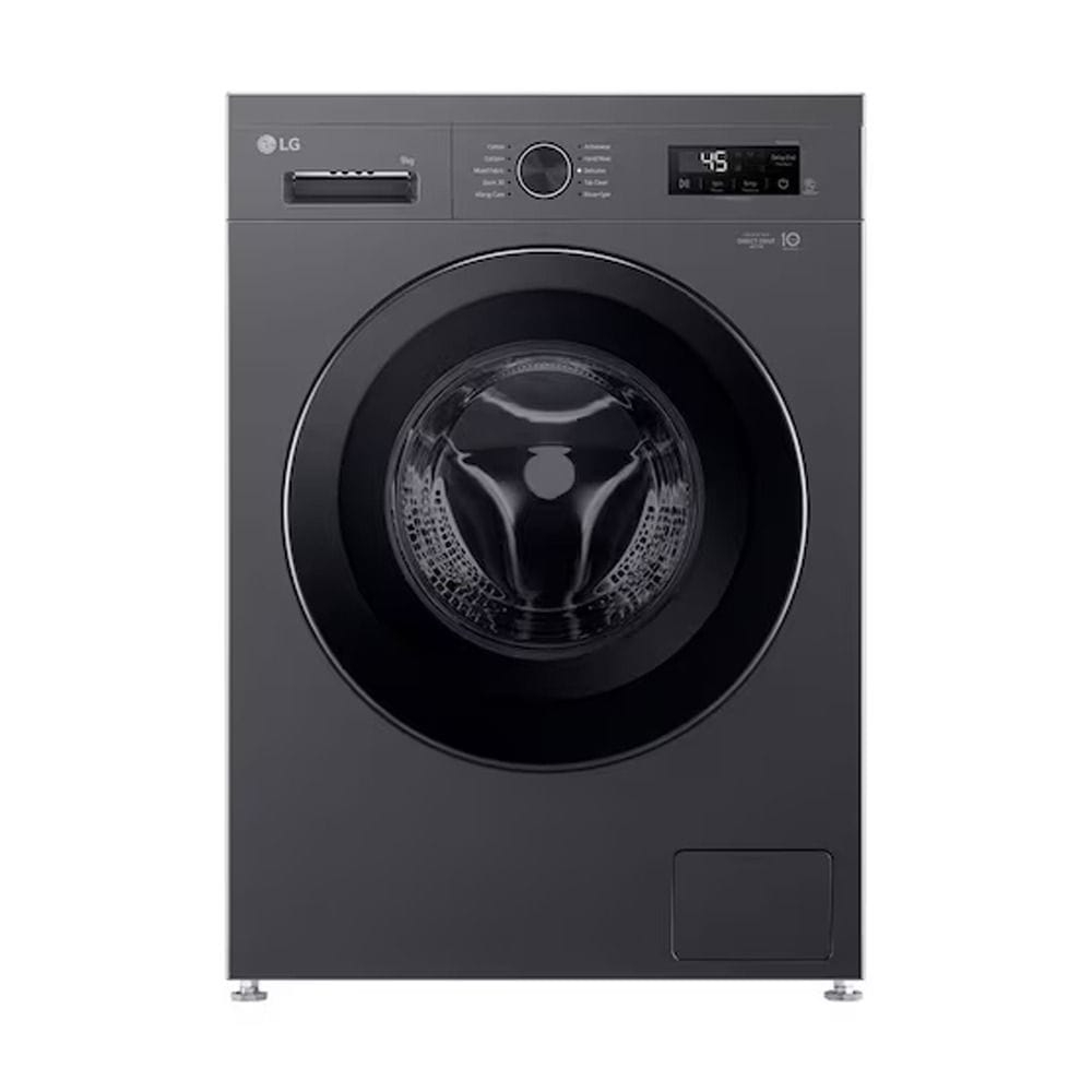 LG 9kg Front Load Washing Machine, AI Direct Drive, Steam Technology, ThinQ Wi-Fi Smart Control | Black - F4Y2VYPYJ.AMBPMEA
