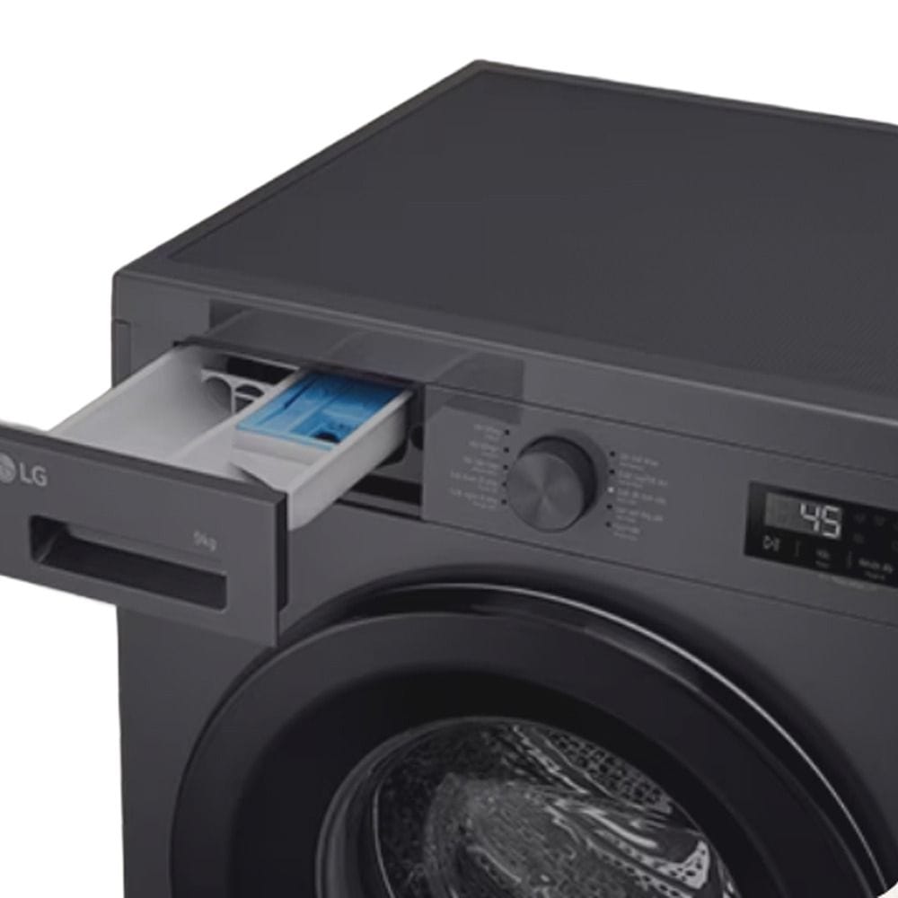 LG 9kg Front Load Washing Machine, AI Direct Drive, Steam Technology, ThinQ Wi-Fi Smart Control | Black - F4Y2VYPYJ.AMBPMEA
