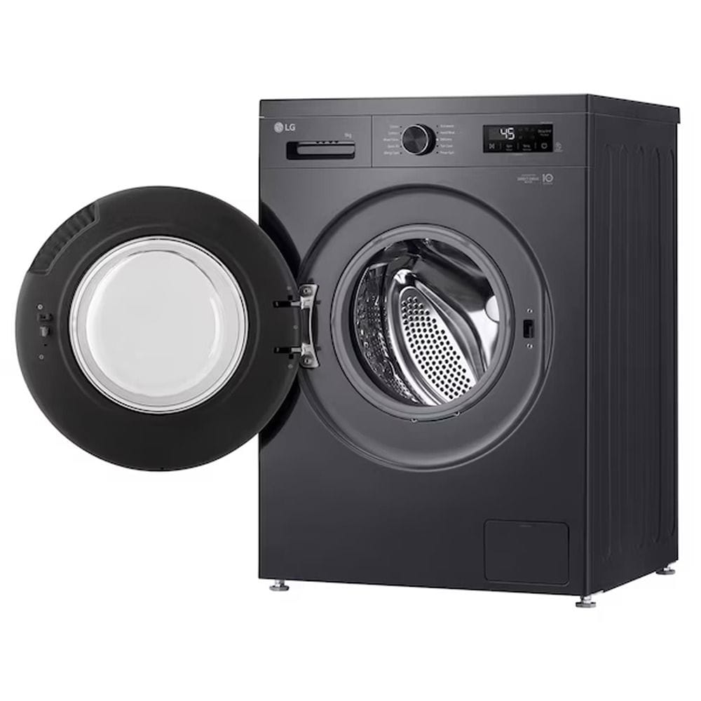 LG 9kg Front Load Washing Machine, AI Direct Drive, Steam Technology, ThinQ Wi-Fi Smart Control | Black - F4Y2VYPYJ.AMBPMEA