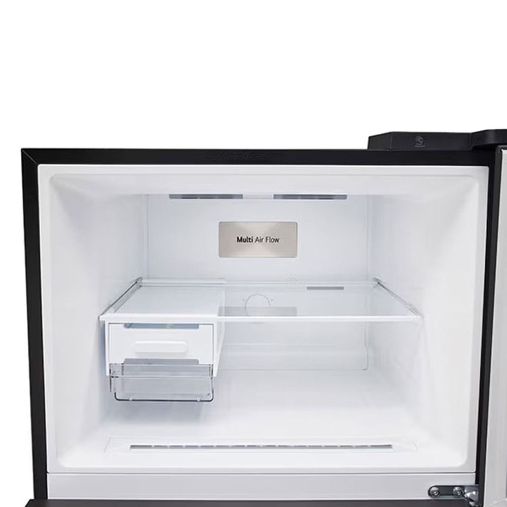 ثلاجة أل جي بابين بسعة إجمالية 600 لتر / سعة صافية 461 لتر مزودة بتقنية LINEARCooling™ للحفاظ على الطعام طازجاً لفترة أطول، وتقنية DoorCooling+™ للتبريد السريع والمتساوي، وضاغط Smart Inverter موفر للطاقة، ونظام Multi Air Flow لتوزيع الهواء البارد بشكل متس
