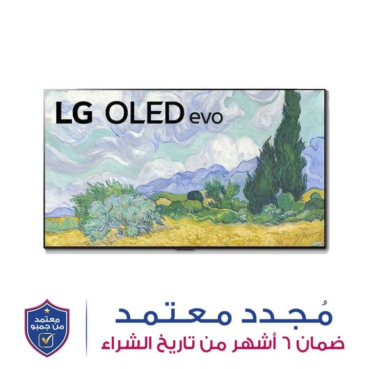 تلفزيون إل جي أوليد مقاس 65 بوصة من سلسلة G1، تصميم جاليري، دقة 4K Cinema HDR، تلفزيون ذكي بنظام webOS مع ThinQ AI وتقنية تعتيم البكسل. OLED65G1PVA
