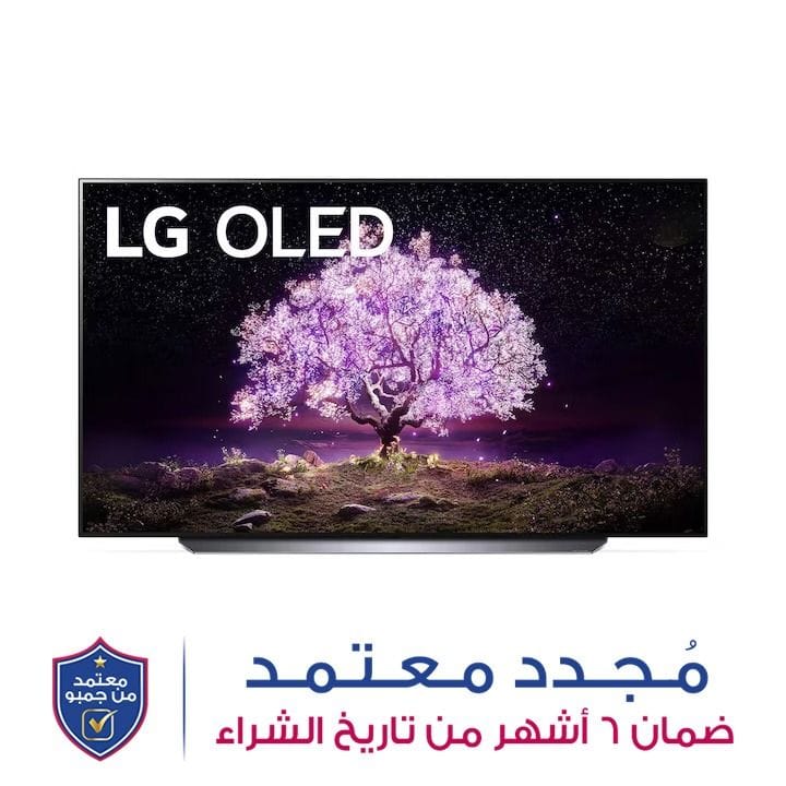 إل جي تلفزيون OLED 65 بوصة، سلسلة C1، تصميم شاشة سينمائية، 4K Cinema HDR، webOS ذكي، تعتيم بكسل، ThinQ AI | OLED65C1PVB