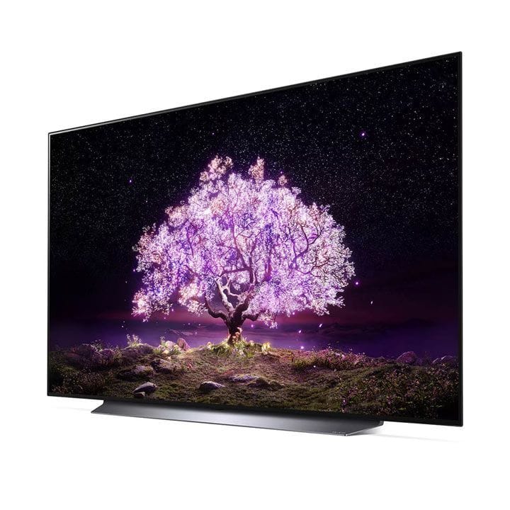 LG OLED TV 65 Inch C1 Series Cinema Screen Design 4K Cinema HDR webOS Smart with ThinQ AI Pixel Dimming | OLED65C1PVB
