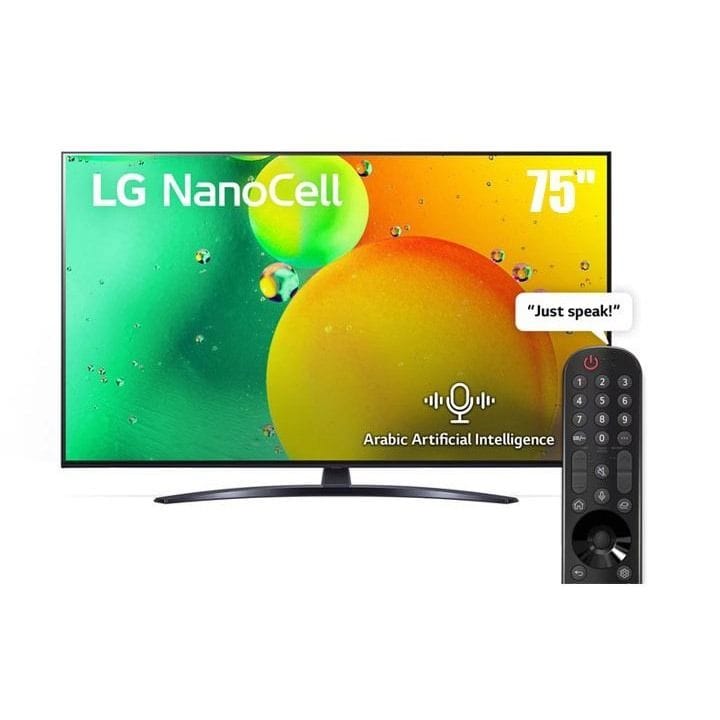 LG 75NANO796QA NanoCell TV 75 Inch NANO79 Series, Cinema Screen Design 4K Cinema HDR WebOS Smart AI ThinQ