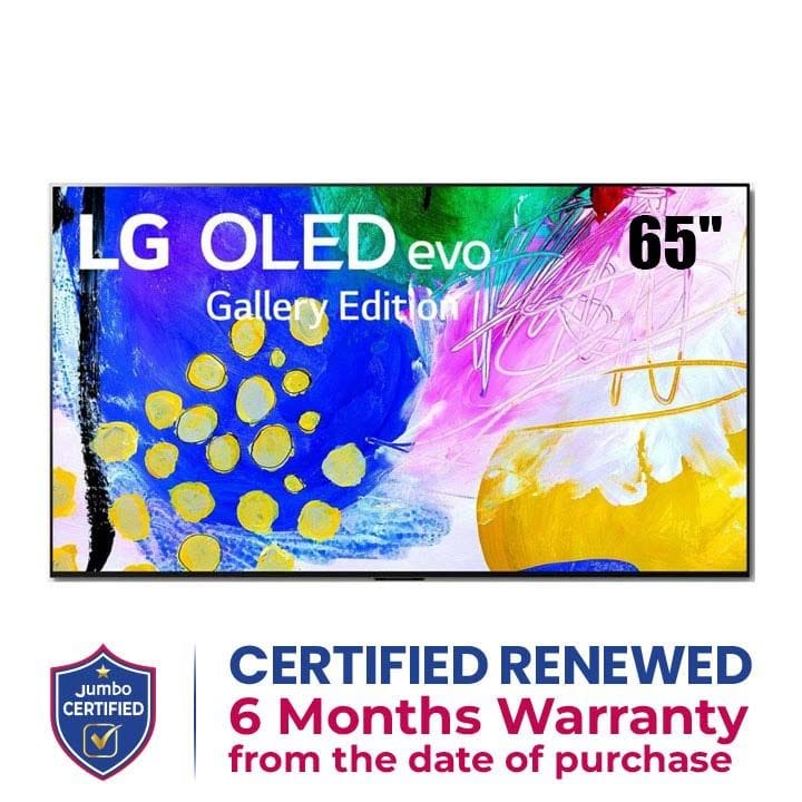 LG OLED65G26LA OLED evo TV 65 Inch G2 series, Gallery Design 4K Cinema HDR webOS22 with ThinQ AI Pixel Dimming