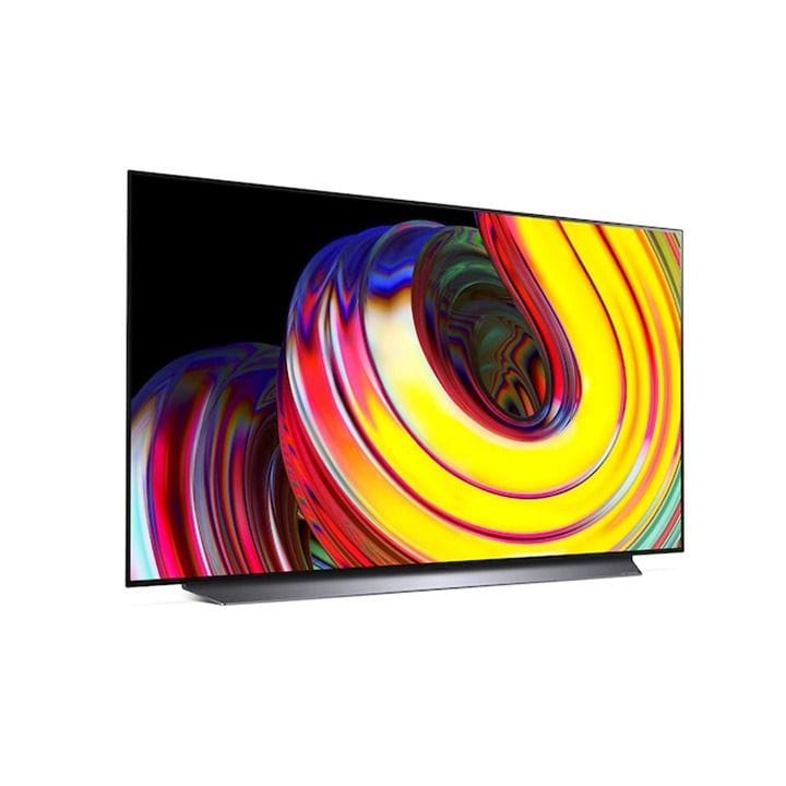 LG OLED TV 55 Inch CS Series, Cinema Screen Design 4K Cinema HDR WebOS Smart AI ThinQ Pixel Dimming | OLED55CS6LA