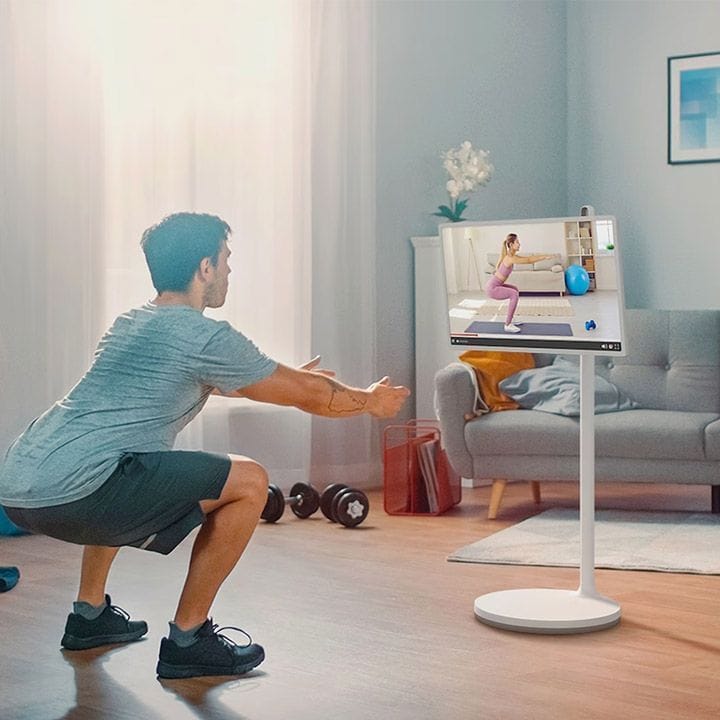 إل جي ستانبي مي شاشة لمس ذكية قابلة للدوران ٢٧ بوصة مع بطارية ٣ ساعات | 27ART10AKPL