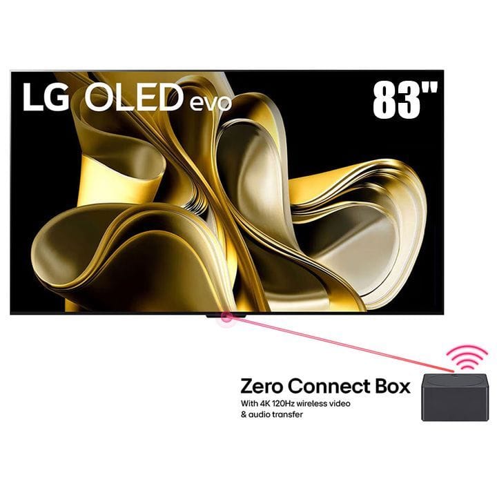 إل جي تلفزيون OLED evo 83 بوصة، سلسلة M3، 4K ذكي، مزود باتصال لاسلكي 4K، نظام webOS 23، ذكاء صناعي ThinQ، جهاز تحكم سحري | OLED83M36LA