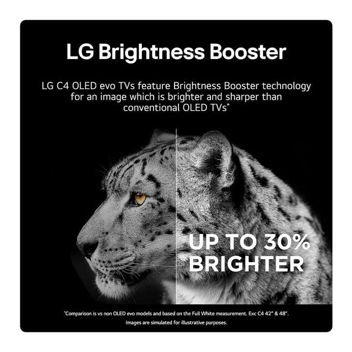 LG 48-inch OLED evo C4 4K Smart TV AI Magic remote Dolby Vision webOS24 2024 | OLED48C46LA