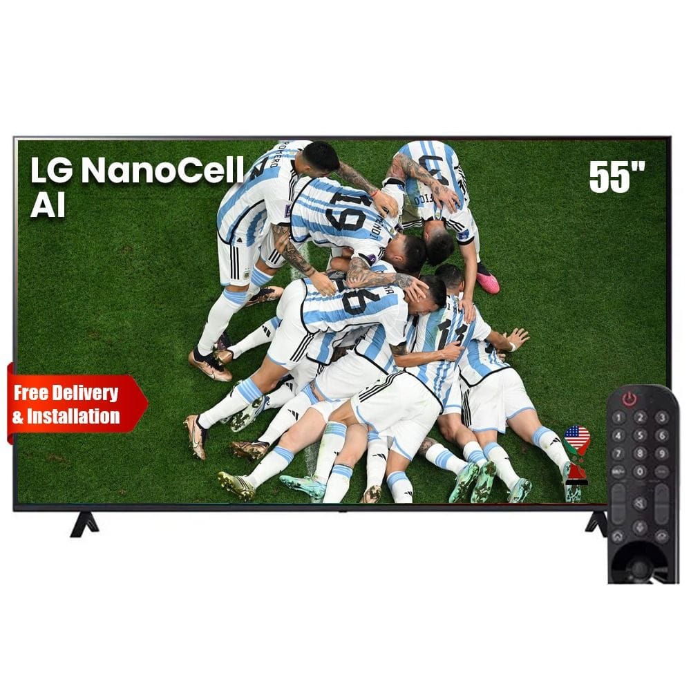 LG 55-inch NanoCell NANO80 4K Smart TV AI Magic remote HDR10