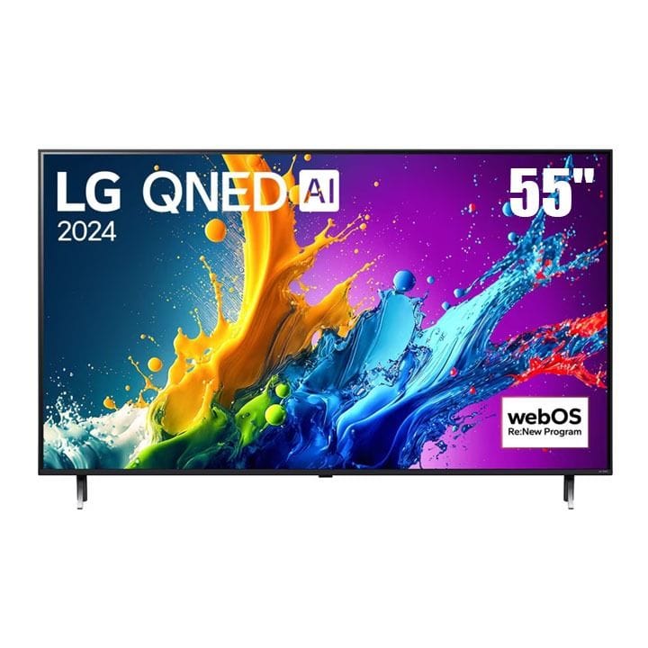 LG 55 inch QNED 4K Smart TV AI Magic remote HDR10 webOS24 2024| 55QNED80T6B