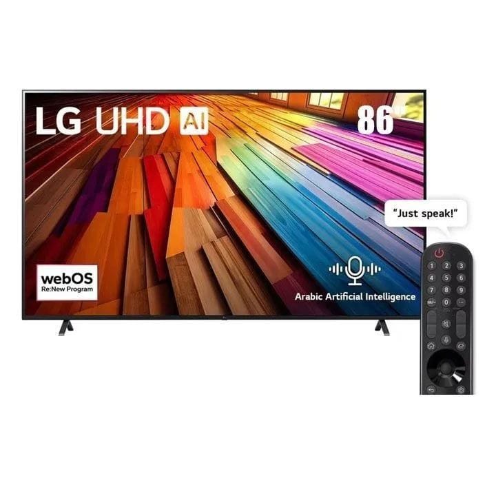 إل جي تلفاز ألترا إتش دي 4كي 86 بوصة ذكي - أسود | 86UT80006LA