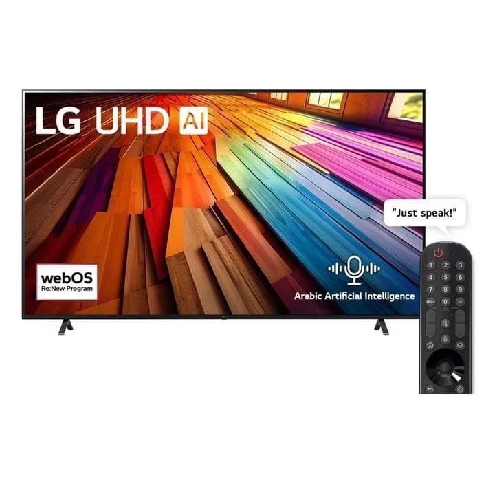 إل جي تلفاز ألترا إتش دي 4كي 86 بوصة ذكي - أسود | 86UT80006LA