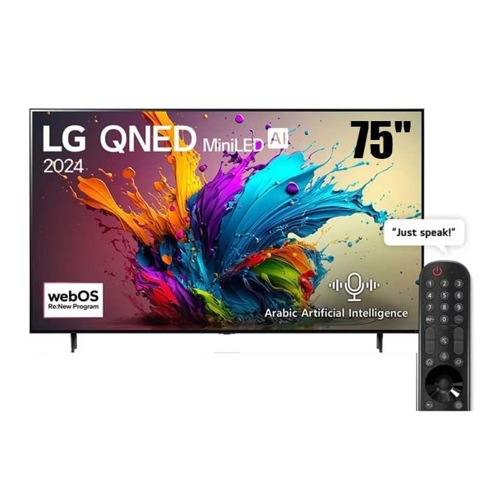 إل جي تلفاز ذكي كيونيد ميني إل إي دي 4كي 75 بوصة | 75QNED90T6A