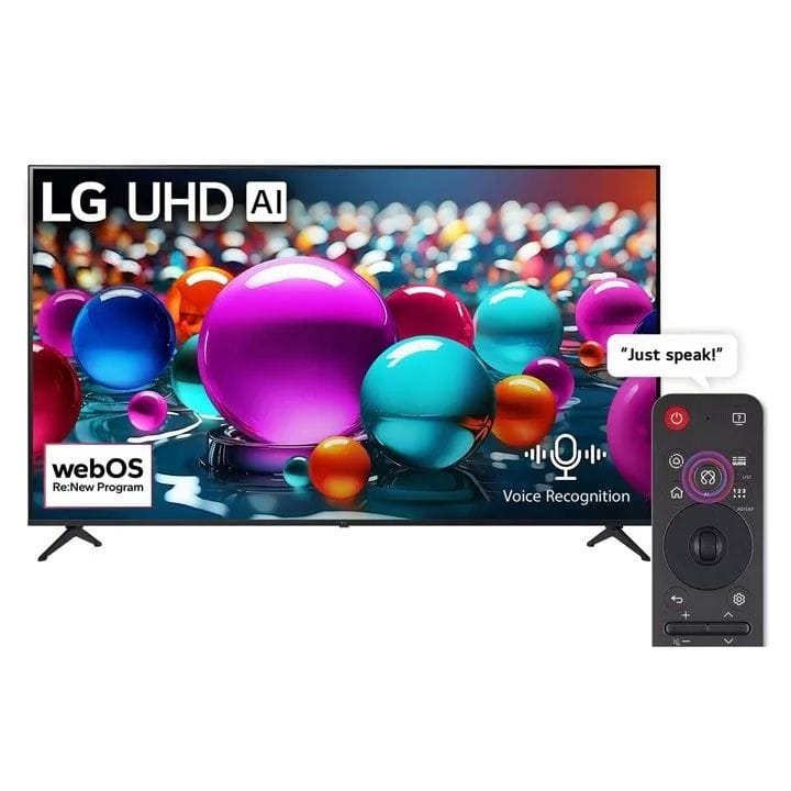 LG UHD AI UA85 4K Smart TV 43 Inch, AI Magic Remote, HDR10, webOS 25, Breathtaking Colour, ThinQ - Black - 43UA85006LA