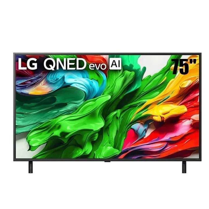 LG QNED evo AI 4K Smart TV 75 Inch, α8 AI Processor 4K Gen2, MiniLED, AI Magic Remote, Dolby Vision, HDR10, webOS 25 - Black - 75QNED86A6A
