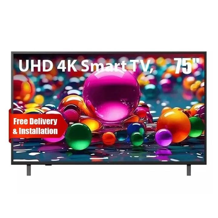 LG 3.1 Channel 400W Soundbar + LG 75" UHD 4K Smart TV - Home Audio Upgrade Bundle (101004000000213 + 101003000000575)