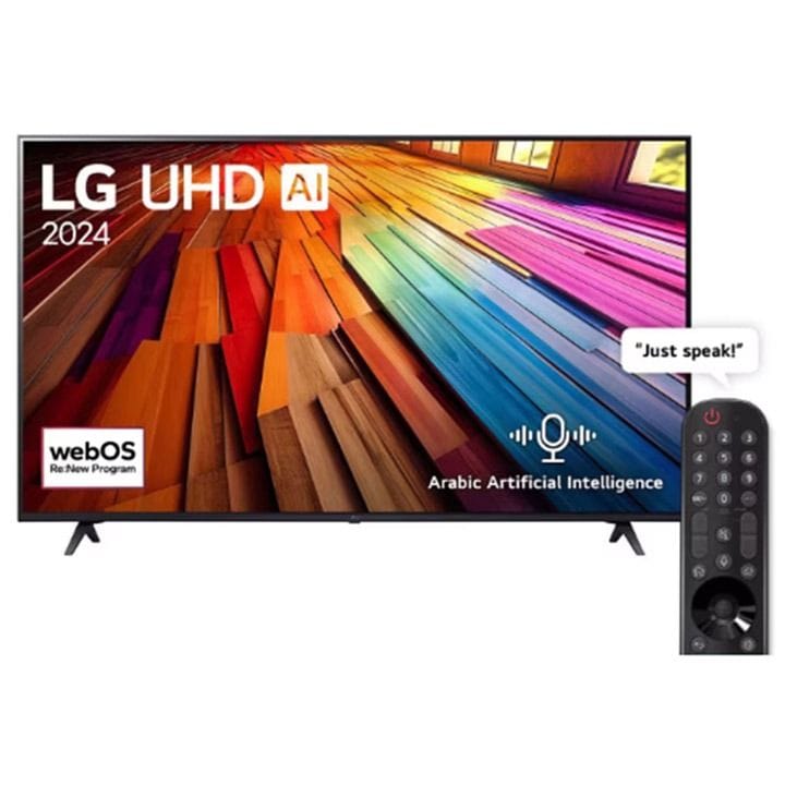 LG UHD AI 4K Smart TV 65 Inch, α5 AI Processor 4K Gen7, AI Magic Remote, HDR10, webOS 24 - Black - 65UT80006LB