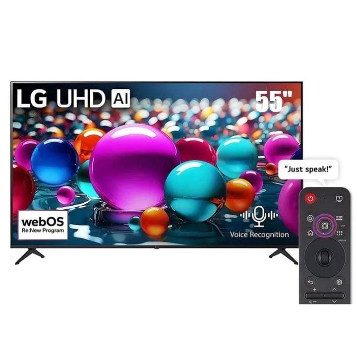تلفزيون إل جي 55 بوصة UHD 4K ذكي مصنوع في إندونيسيا - أسود | 55UA85006LA