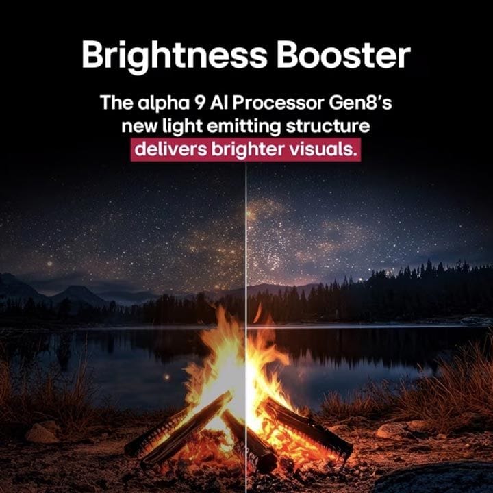 LG OLED evo C5 4K Smart TV 83 Inch, α9 AI Processor 4K Gen8, VRR 144Hz Refresh Rate, Dolby Vision And Atmos - Black - OLED83C56LA