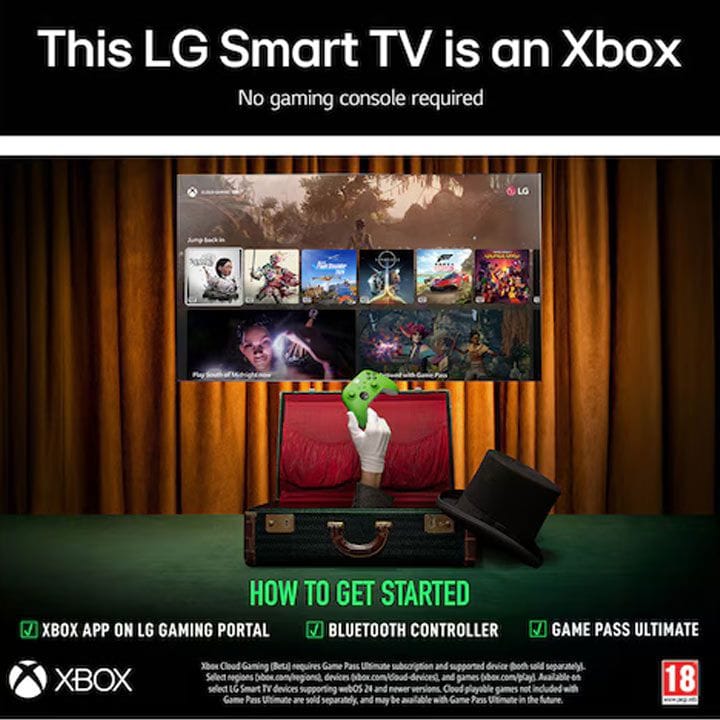 LG QNED AI 4K Smart TV 65 Inch, α7 AI Processor 4K Gen8, AI Magic Remote, HDR10, webOS 25 - Black - 65QNED70A6A