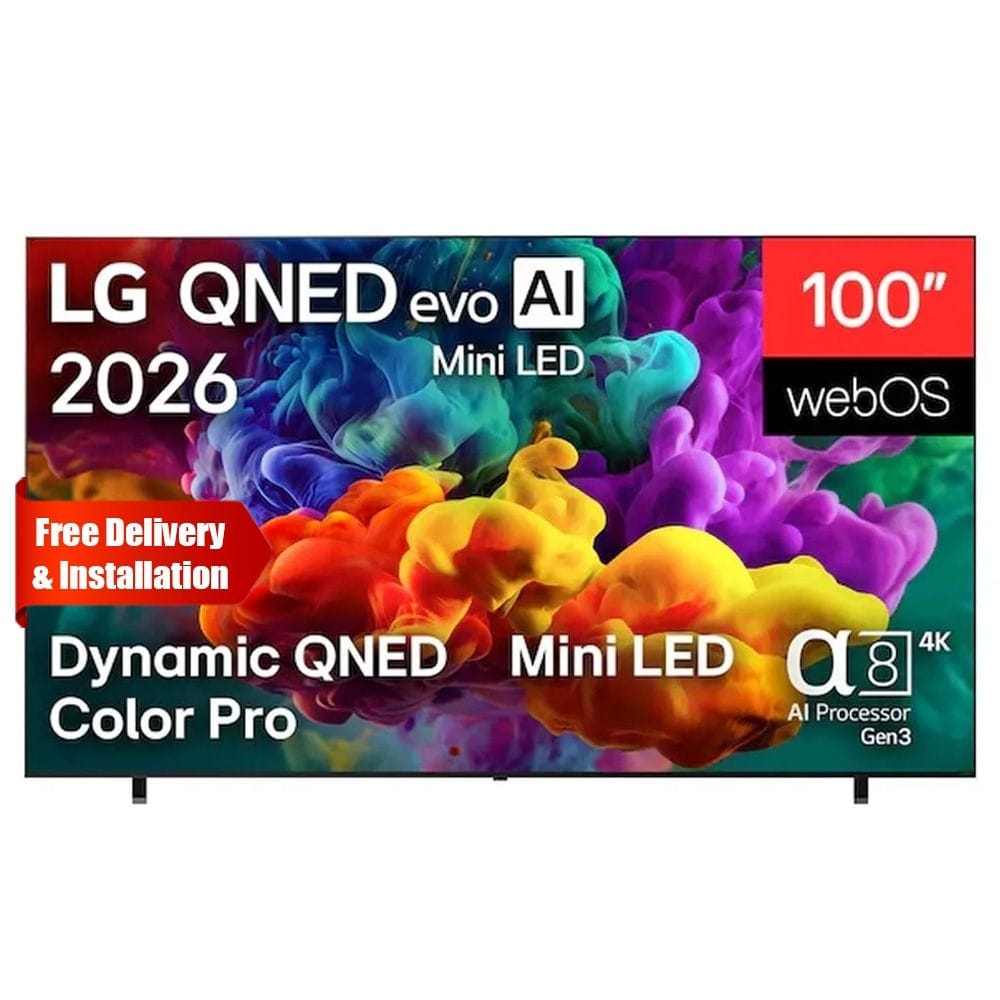 LG 100 Inch evo AI QNED Mini LED 4K Smart TV - Dynamic QNED Color Pro, Alpha 8 AI Processor Gen3, 144Hz FreeSync/VRR, WebOS | 100QNED85B8.AMRG