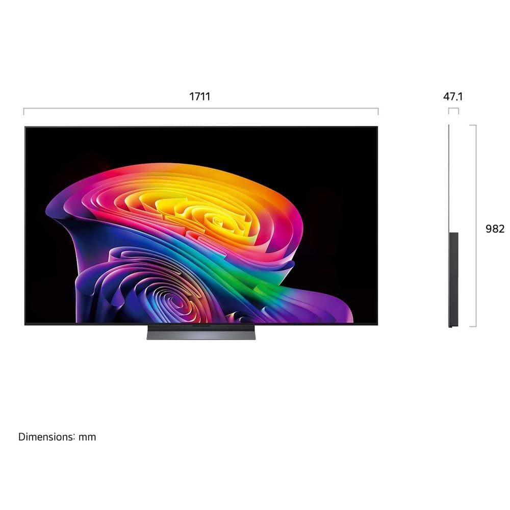 LG 77-Inch OLED evo AI 4K C6 Smart TV, α11 AI Processor 4K Gen3, Dolby Vision & Atmos, 165Hz VRR, webOS 26 | OLED77C66LA.AMRG