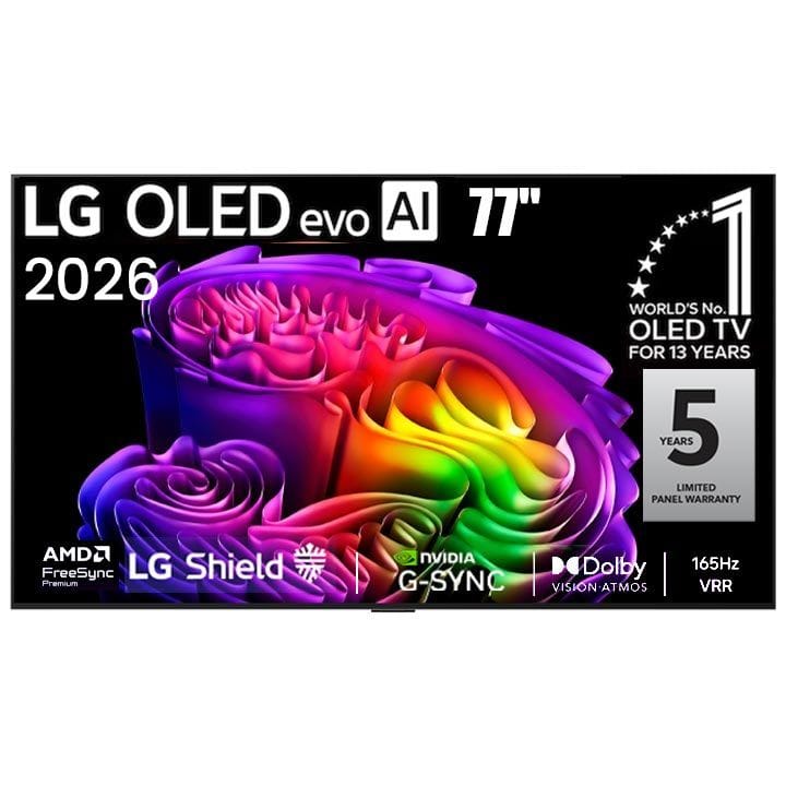 LG 77-Inch OLED evo AI 4K G6 Smart TV, α11 AI Processor 4K Gen3, Dolby Vision & Atmos, 165Hz VRR, webOS 26 | OLED77G6