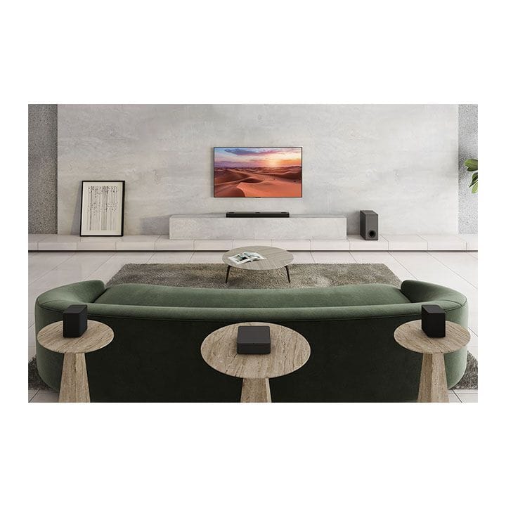 LG 5.1.3 ch High Res Audio Sound Bar with Dolby Atmos and Surround Speakers | S80QR