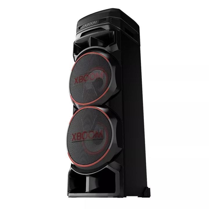 LG XBOOM Party Tower Speaker With Dual Bass Blast, Multi Color Lighting, Karaoke Feature, 2.0 Channels - Black - RNC9