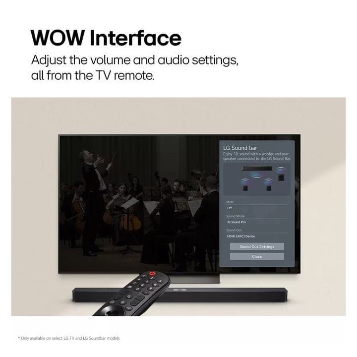 LG 2.1ch 300W Sound Bar with Bluetooth Connectivity | S40T