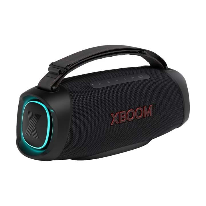 LG XBOOM Go Portable Bluetooth Speaker, Powerful Sound, 15 Hours Battery, Versatile Strap, Mood Lighting - Black - XG8T