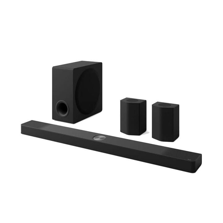 LG Soundbar with 9.1.5 Channel Surround Sound, Dolby Atmos Technology, AI Room Calibration, WOW Orchestra - Black - S95AR