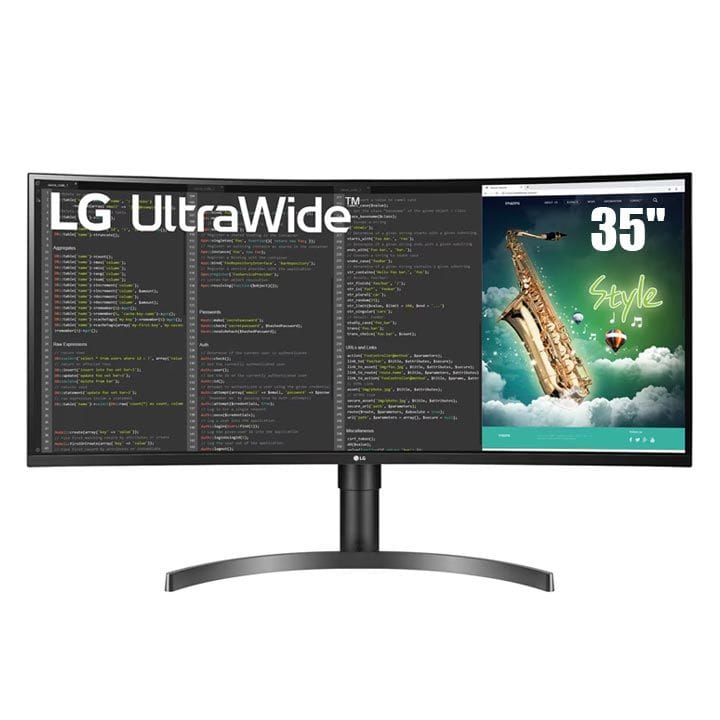 أل جي شاشة منحنية UltraWide QHD HDR VA بحجم 35 بوصة | 35WN75C-B