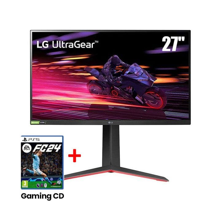 LG UltraGear® Full HD Monitor With G-SYNC® Compatibility 27 Inch, NVIDIA G-SYNC Compatible, sRGB 99%, HDR 10, Pivot Gaming Monitor - Black - 27GP750-B (Open Piece/Display Unit)