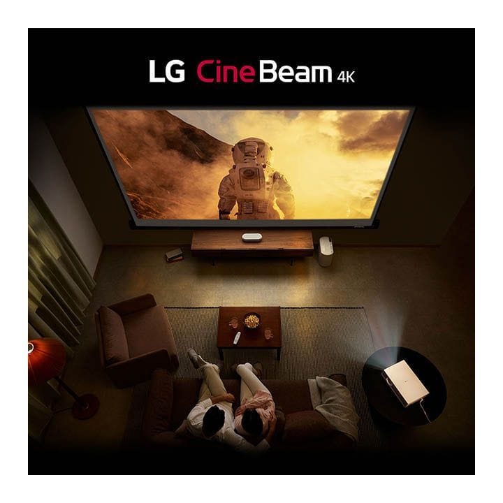 إل جي بروجكتور سينما منزلي هجين 4K UHD CineBeam HU710PW | HU710PW  