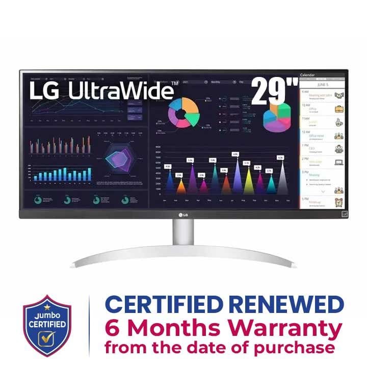 LG 29'' 21:9 UltraWide Full HD IPS Monitor with AMD FreeSync | 29WQ600-W