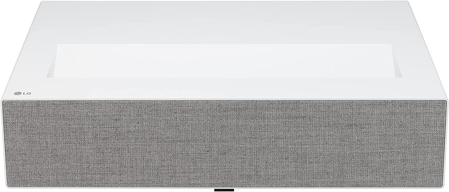 LG CineBeam 4K UHD Laser UST Smart Home Cinema Projector, Ultra Short Throw, Laser 4K UHD And 8.3 Mega Pixel - White - HU715QW