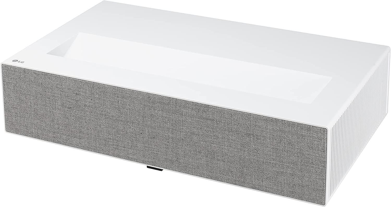 LG CineBeam 4K UHD Laser UST Smart Home Cinema Projector, Ultra Short Throw, Laser 4K UHD And 8.3 Mega Pixel - White - HU715QW