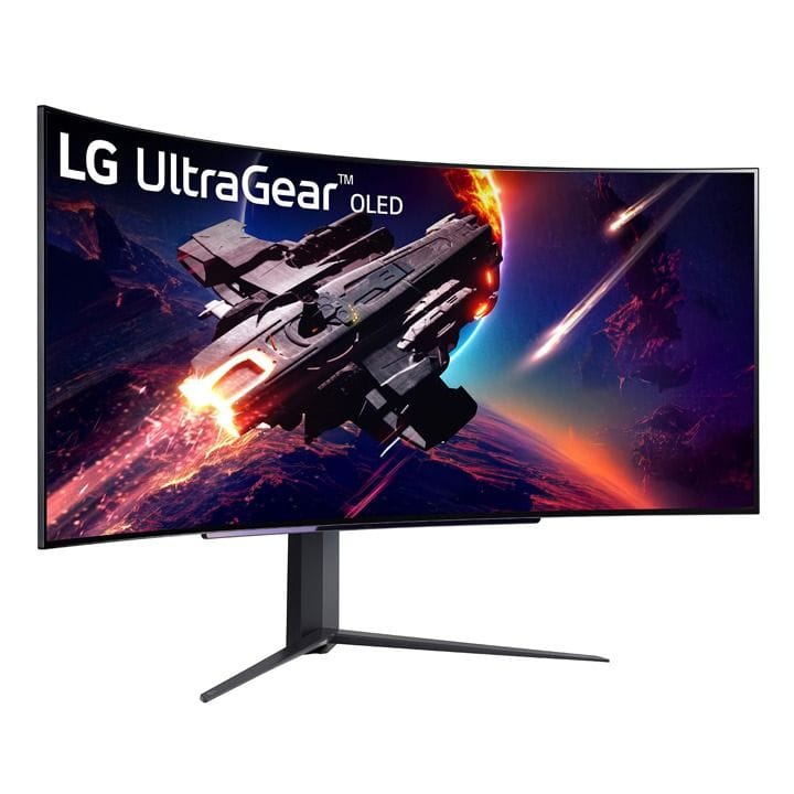 LG 45'' UltraGear OLED Curved Gaming Monitor WQHD with 240Hz Refresh Rate | 45GR95QE-B