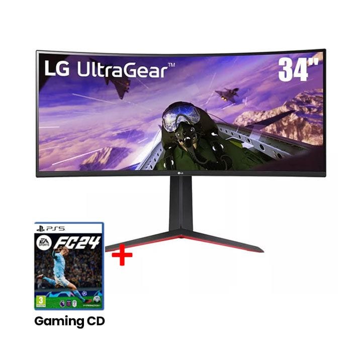 LG 2023 34inch UltraGear QHD Curved Gaming Monitor | 34GP63A-B