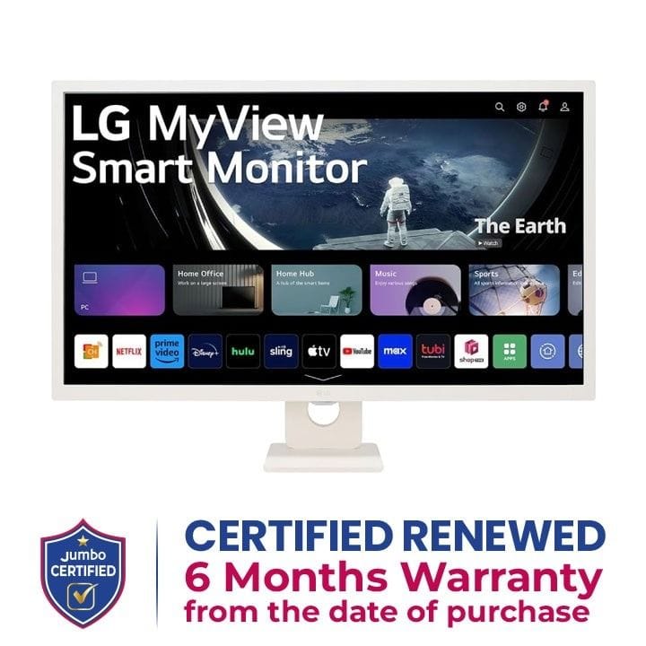 LG Smart Monitor 2023 - 31.5 inch, Full HD IPS Display | 32SR50F-W