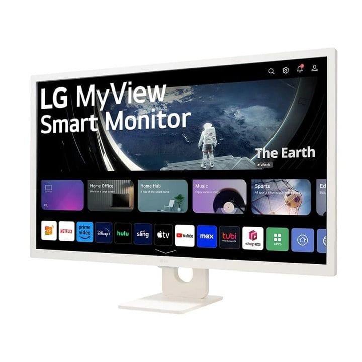 إل جي شاشة ذكية 32SR50F-W موديل 2023 مقاس 31.5 بوصة بدقة Full HD IPS