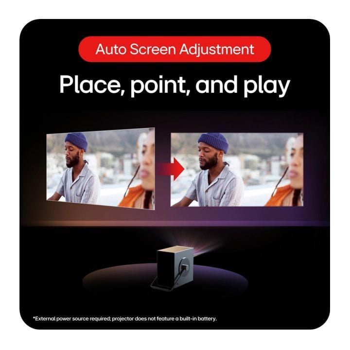 LG 2024 CineBeam Q Portable 4K UHD Projector | HU710PB