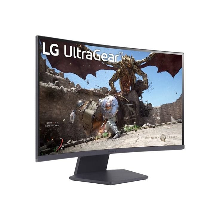 LG 27 UltraGear 1000R curved gaming monitor, QHD, 1ms (GtG, 180Hz, 2024) | 27GS60QC-B