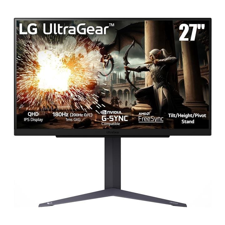 LG 27" QHD Gaming Monitor - Black | 27GS75Q-B