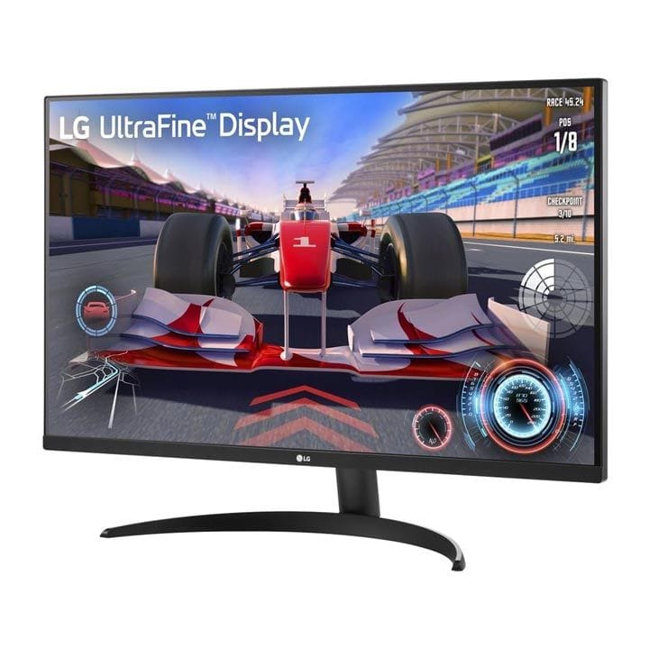 LG 32Inch 4K UHD Monitor, OnScreen Control, Ergonomic Stand, Super Resolution, Dynamic Action Sync, VA Panel Technology - Black - ‎32UR500K