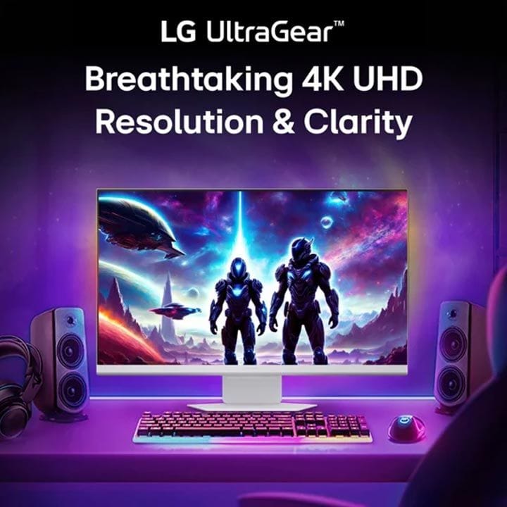 إل جي 32 بوصة شاشة ألعاب ألترا جير فور كي يو إتش دي - أبيض | 32G810SA