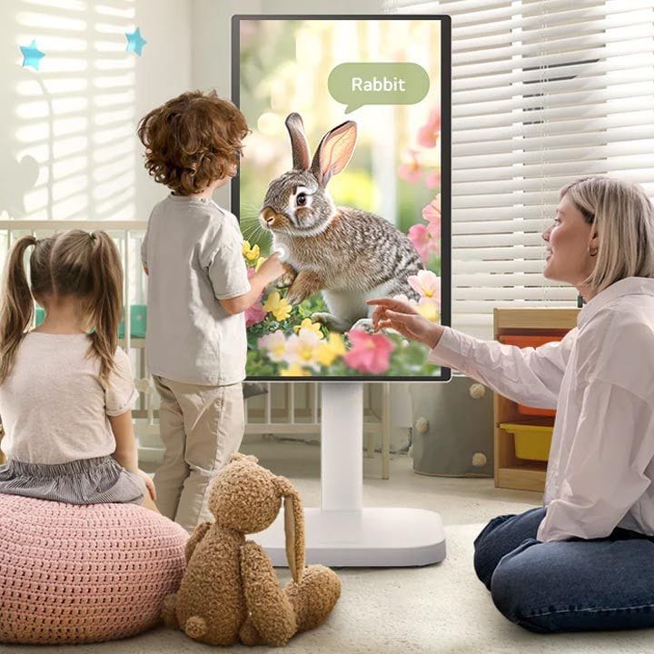 LG 31.5Inch 4K UHD IPS Smart Monitor Swing With Touchscreen, A Unique Movable Stand And WebOS System With A Hidden Adapter - White -  ‎32U889SA-W.AUS (Open Piece/Display Unit)
