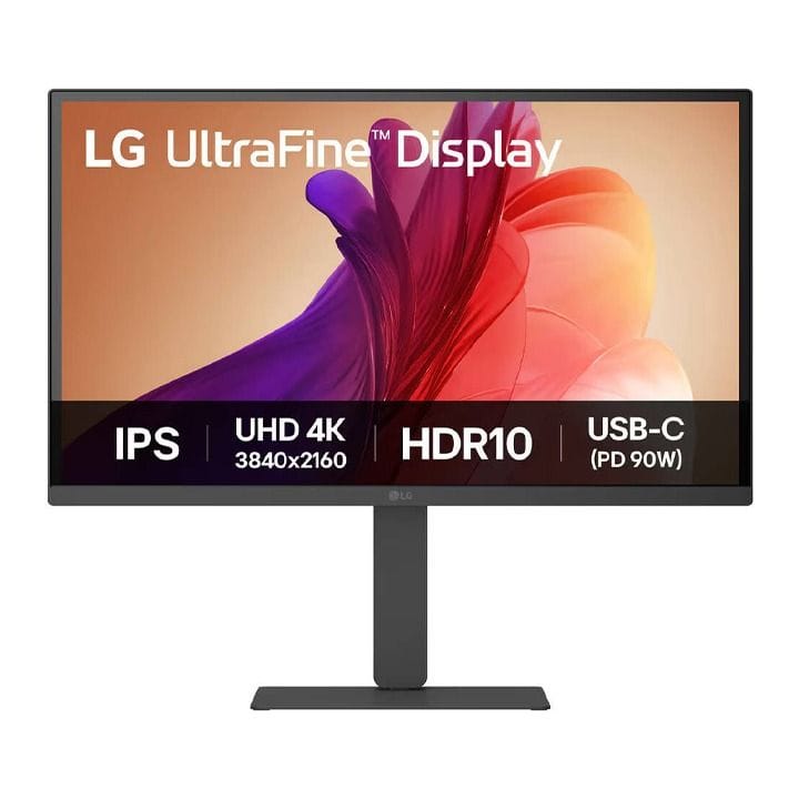 LG 4K UltraFine™ IPS Monitor 27 Inch, 90W Power Delivery, Eye Care Features, HDMI, DisplayPort, USB-C With 90W PD - Black - 27U730A-B